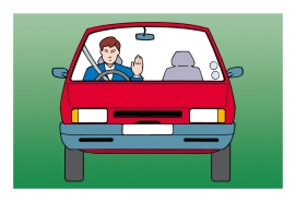 Road signs, Markings and Traffic regulations - What does this hand signal mean?